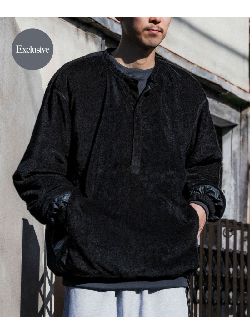 【SALE／40%OFF】URBAN RESEARCH BUYERS SELECT 『別注』BROOXON×URBS U.P.S. AIRLITE WARM SWEAT SHIRTS ユーアールビーエス トップス スウェット・トレーナー ブラック【RBA_E】【送料無料】