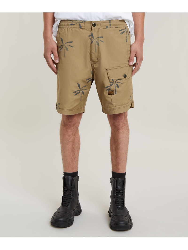 【SALE／30%OFF】G-Star RAW 【公式ショップ】SPORT TRAINER SHORTS ALLOVER/ツリーカモカーゴショートパンツ ジースターロゥ パンツ その他のパンツ ベージュ【RBA_E】【送料無料】｜ Fashion Men