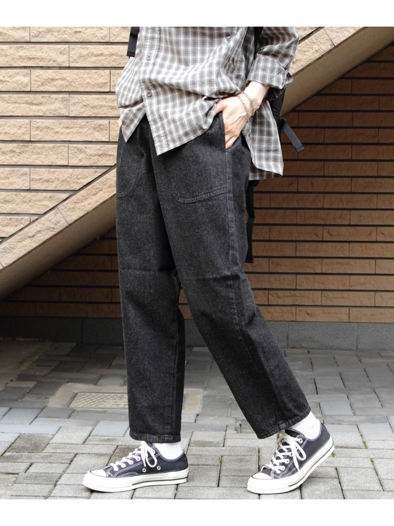 楽天市場】DANTON(ダントン) WOMEN'S ブラックデニム イージーパンツ