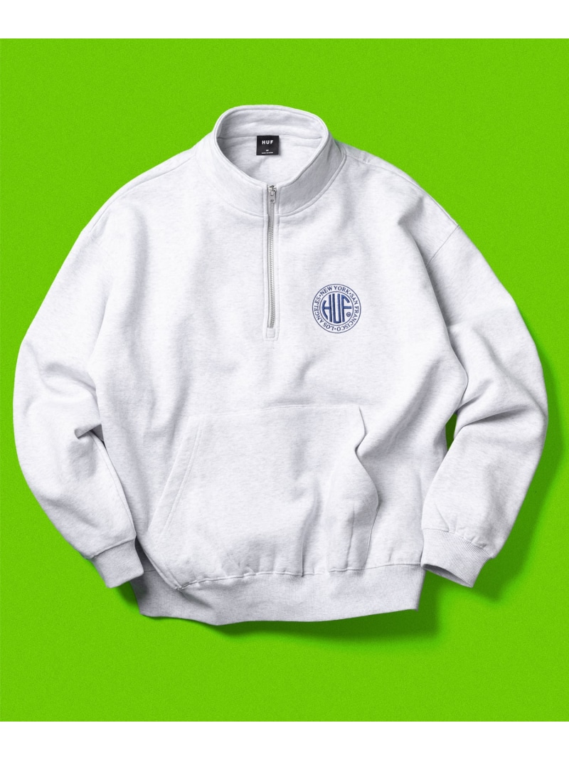 楽天市場】ハフ ハーフジップスウェット HUF クォータージップ