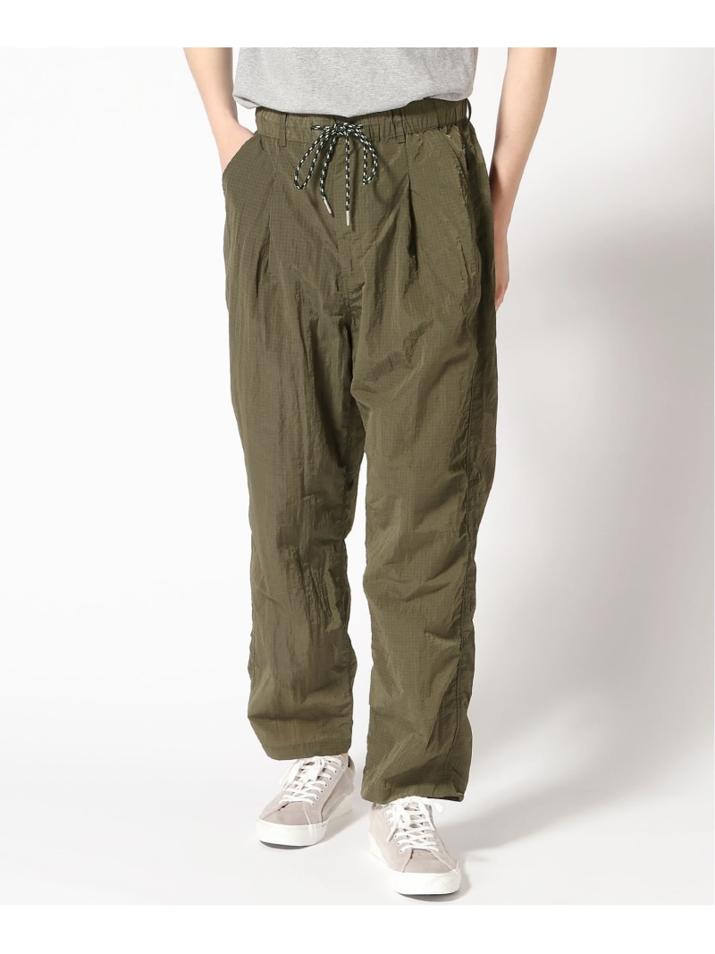 gym master gym master/(U)リップストップナイロンタックパンツ ジムマスター パンツ その他のパンツ オレンジ カーキグリーン グレー ブラック ブルー【送料無料】