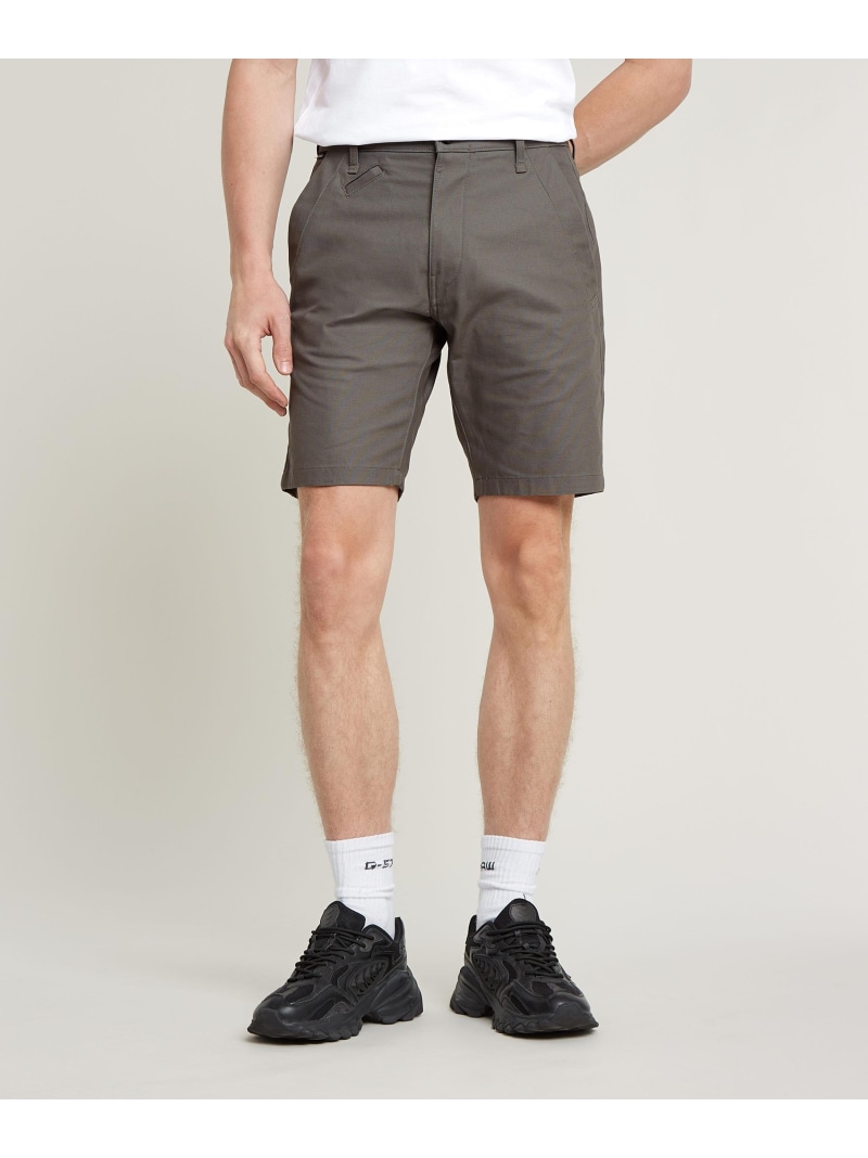 【SALE／30%OFF】G-Star RAW 【公式ショップ】BRONSON 2.0 SLIM CHINO SHORT/ベーシックデザインスリムチノショートパンツ ジースターロゥ パンツ チノパンツ グレー【RBA_E】【送料無料】