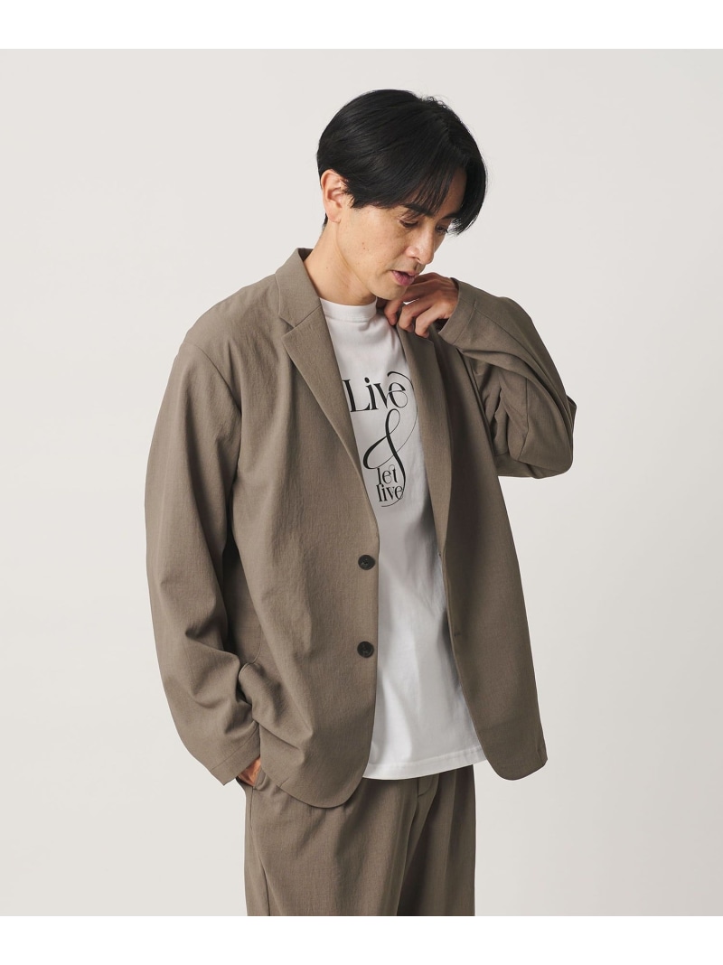 BEAUTY\u0026YOUTH UNITED ARROWS KOMATSU ドビー 伸び伸びする 上衣 伸ばすこと 吸水速乾 セットアップ相応う もの言う花＆若い者 ユナイテッドアローズ ジャケット・アウター テーラードジャケット・ブレザー ベージュ 黒いこと【貨物輸送無料】