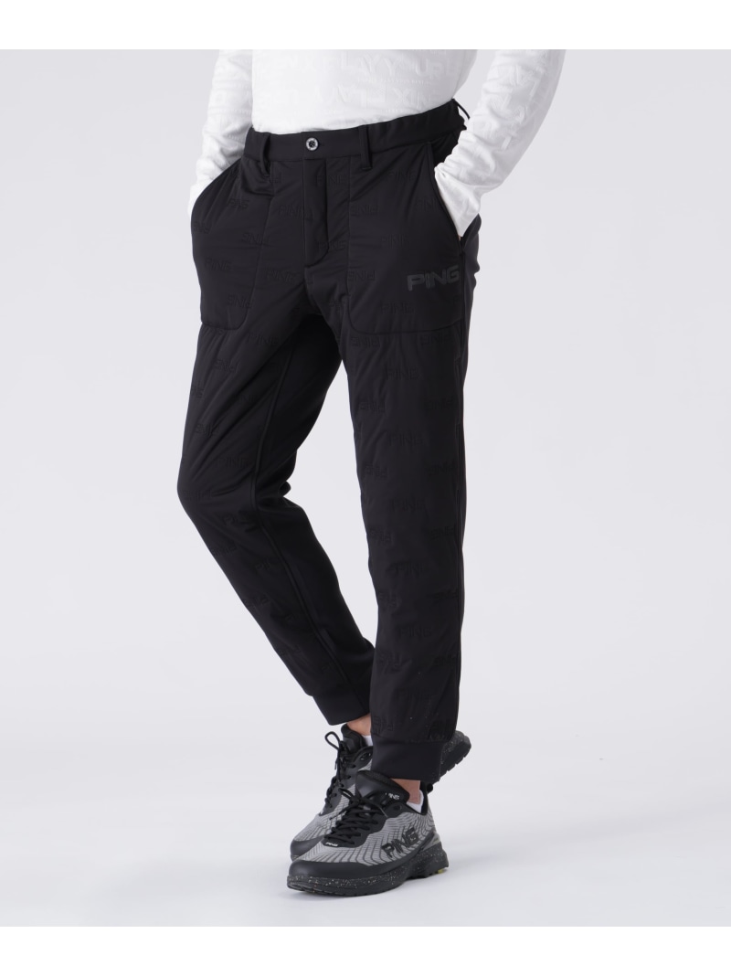 【SALE／30%OFF】PING APPAREL ピンソニックキルト/ダンボール ハイブリットジョガーパンツ ＜PERFORMANCE＞ (MENS) ピン お召しもの ズボン下 余分の物のズボン下 薄墨色 黒いこと 白いこと【RBA_E】【貨物輸送無料】