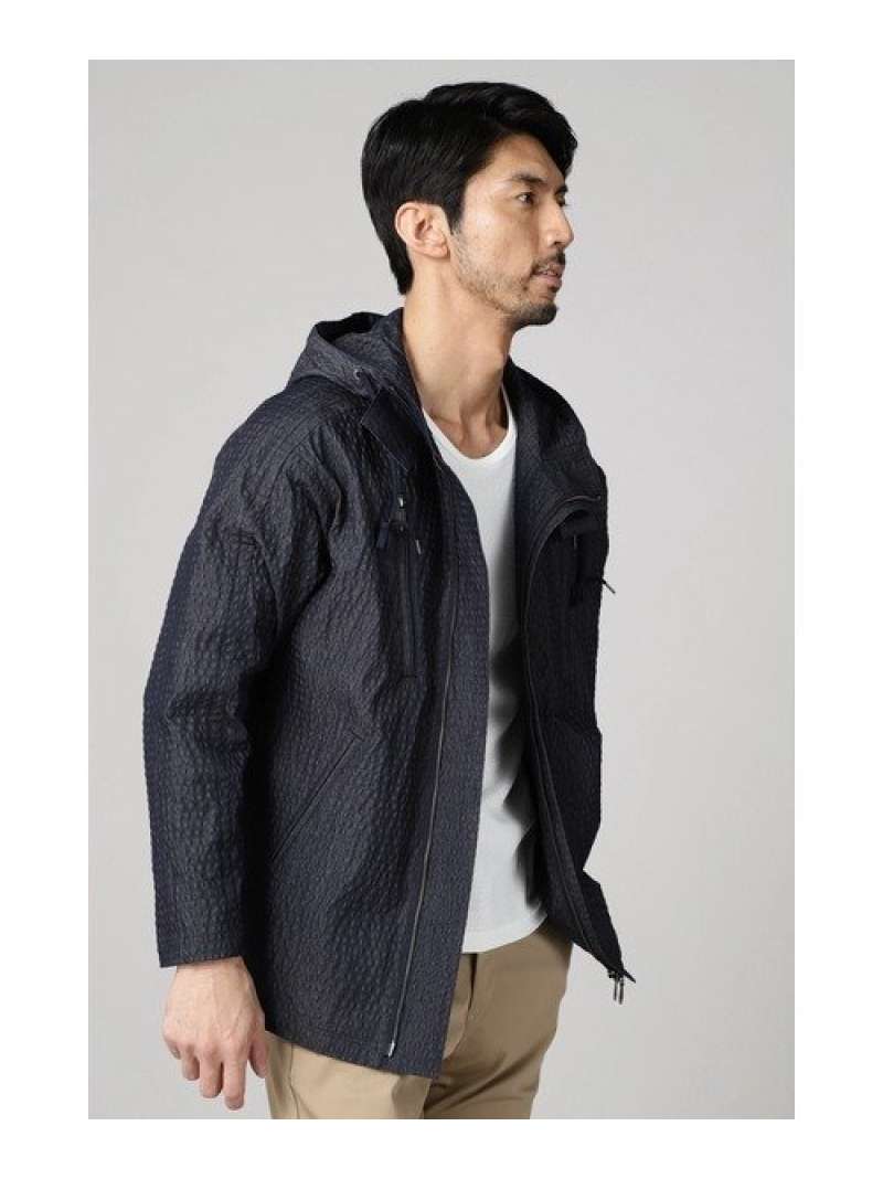 【SALE／50%OFF】TORNADO MART ZERO by TORNADO MART&there4;シャンブレーサッカーマウンテンパーカ トルネードマート ジャケット・アウター ブルゾン・ジャンパー ネイビー カーキグリーン【RBA_E】【送料無料】｜ Fashion Men 13,292円