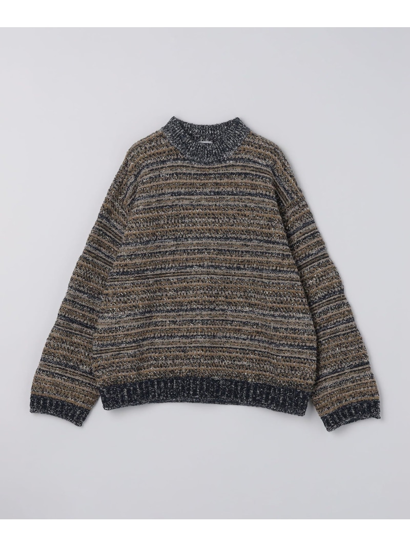 【SALE／30%OFF】SHIPS MEN crepuscule: MULTI BORDER MIX PO シップス トップス ニット ネイビー ブラック ブラウン【RBA_E】【送料無料】