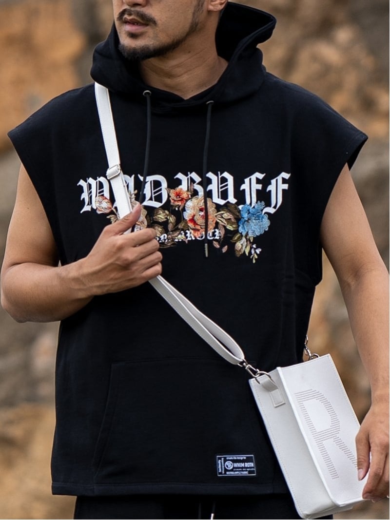 WHIM ROTH WhimROTH/(M)W/R MAD No Sleeve PK アダムスジャグラー トップス パーカー・フーディー 黒いこと 薄墨色【貨物輸送無料】