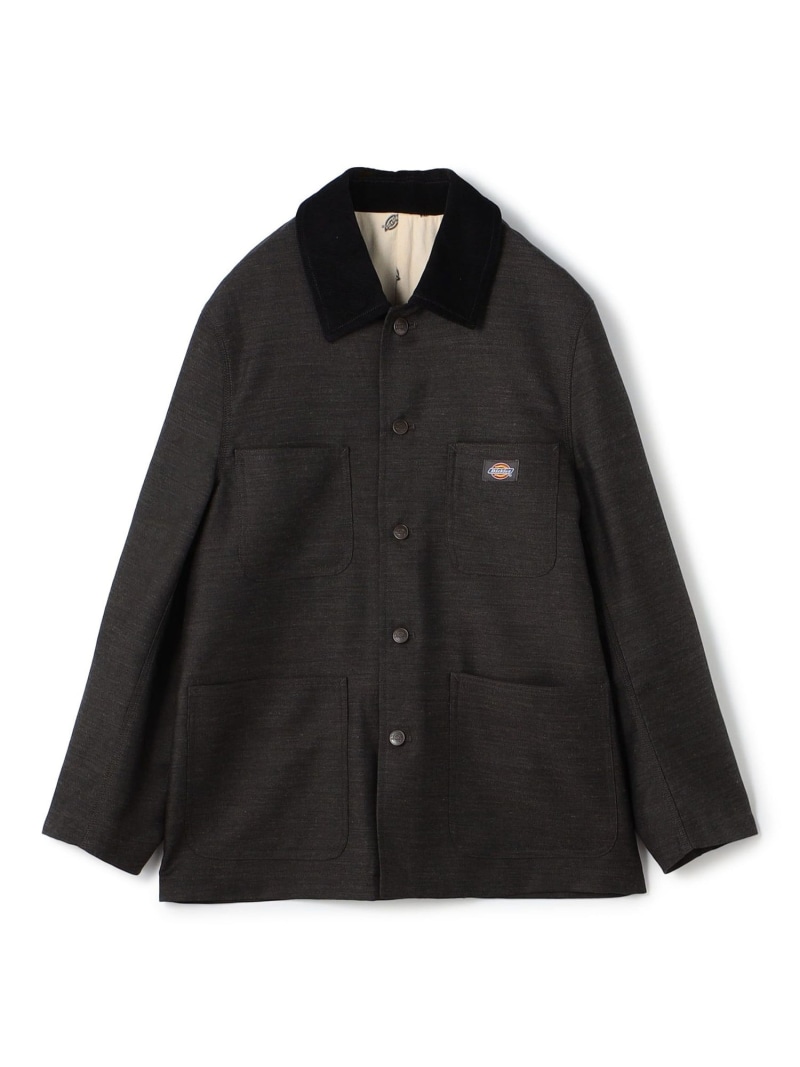 【SALE／50%OFF】TOMORROWLAND MEN 【別注】Dickies シェットランドウール カバーオール トゥモローランド ジャケット・アウター ブルゾン・ジャンパー ネイビー グレー【RBA_E】【送料無料】