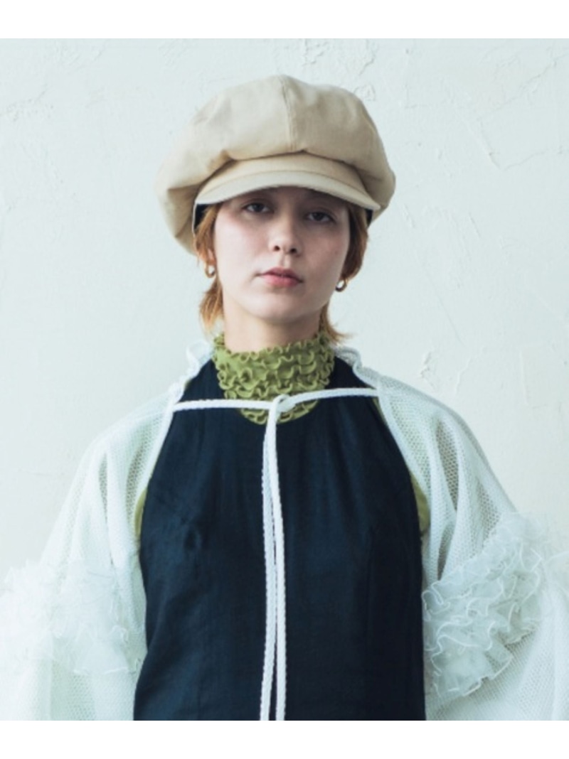 ORIENT MILLINERY Kojima Denim Casquette オリエント ミリナリー 帽子 キャスケット ベージュ ブラック【送料無料】 7,603円