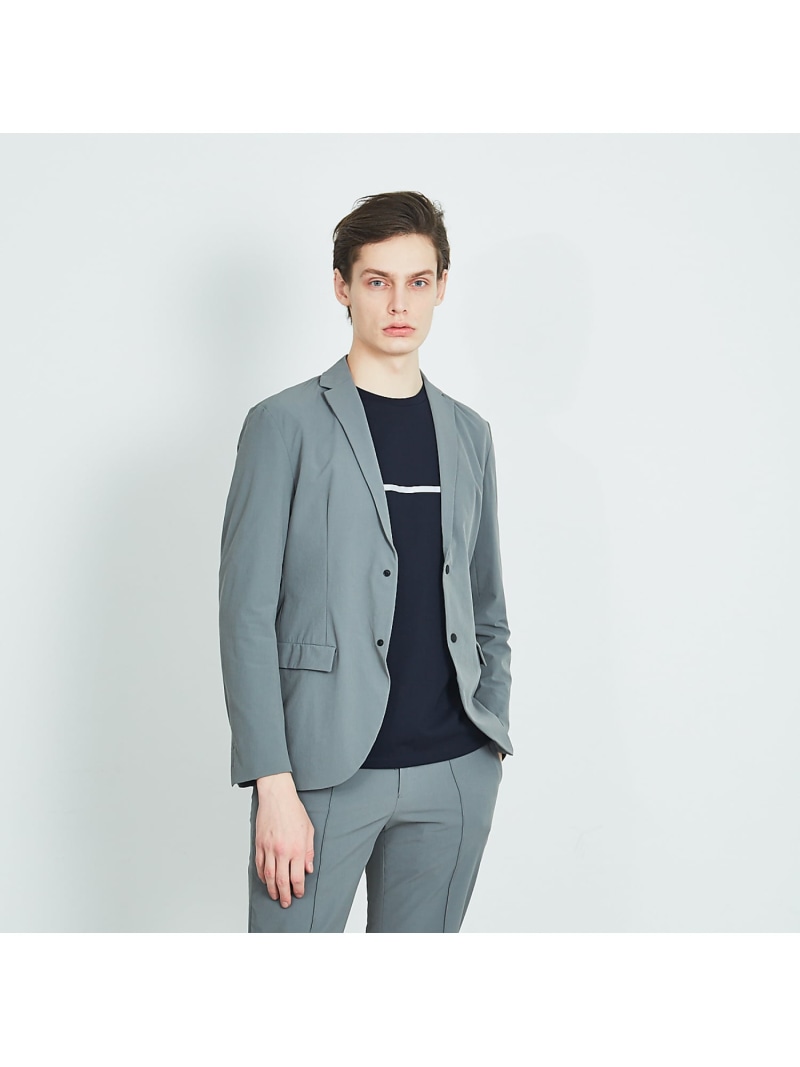 【SALE／70%OFF】DESIGNWORKS パッカブルストレッチジャケット「トラベルコレクション」 デザインワークス ジャケット・アウター その他のジャケット・アウター ブラック グレー【RBA_E】【送料無料】