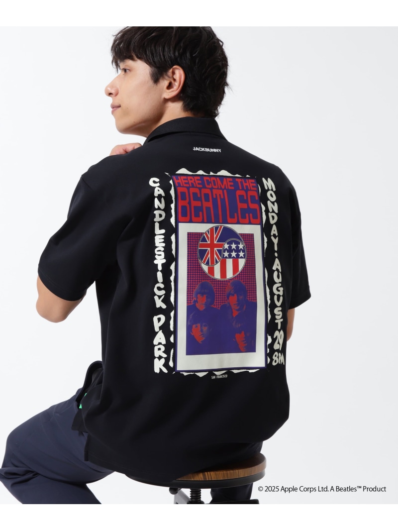 Jack Bunny!! メッシュ天竺半袖スポーツシャツ ジャックバニー トップス スポーツシャツ 黒いこと 緑であること 白いこと【貨物輸送無料】