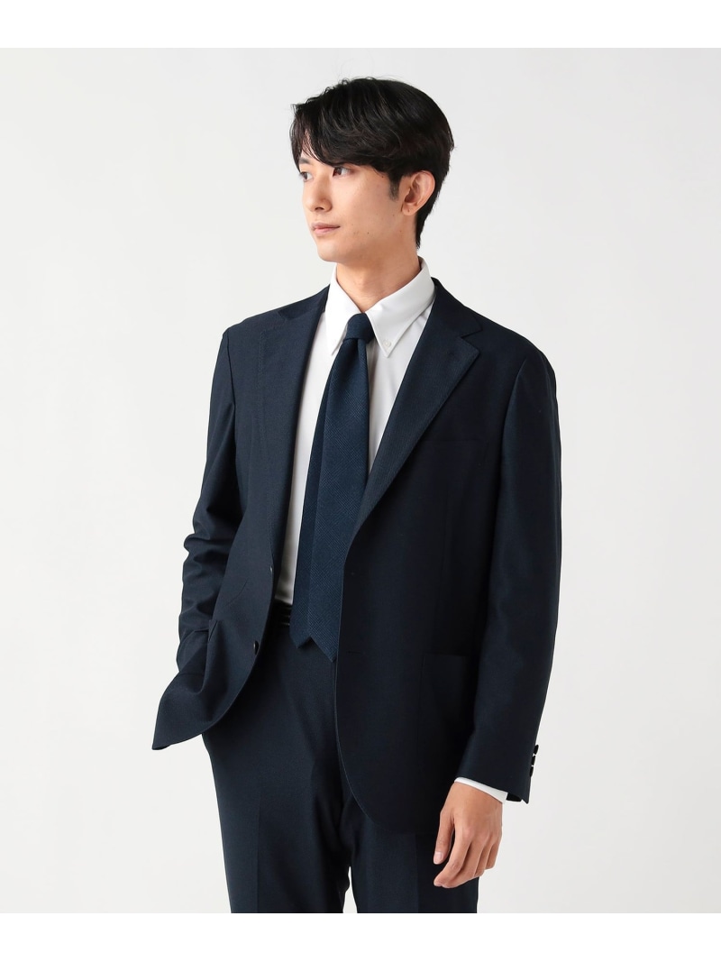 BEAMS HEART MEN BEAMS HEART|メランジニット 2ボタンジャケット(セットアップ対応)|メンズ テーラードジャケット|ブルー ネイビー|ストレッチ 伸縮 快適|ビジカジ 仕事 通勤|カジュアル フォーマル 25SS 春 夏 ビームス ハート ジャケット・アウター テ【送料無料】