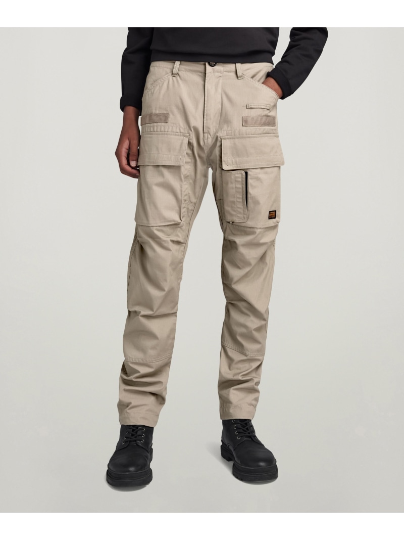 【SALE／40%OFF】G-Star RAW 【堅苦しさ販売店】3D REGULAR TAPERED CARGO PANTS/立体断ち切るテーパードカーゴパンツ ジースターロゥ ズボン下 カーゴパンツ ベージュ【RBA_E】【貨物輸送無料】