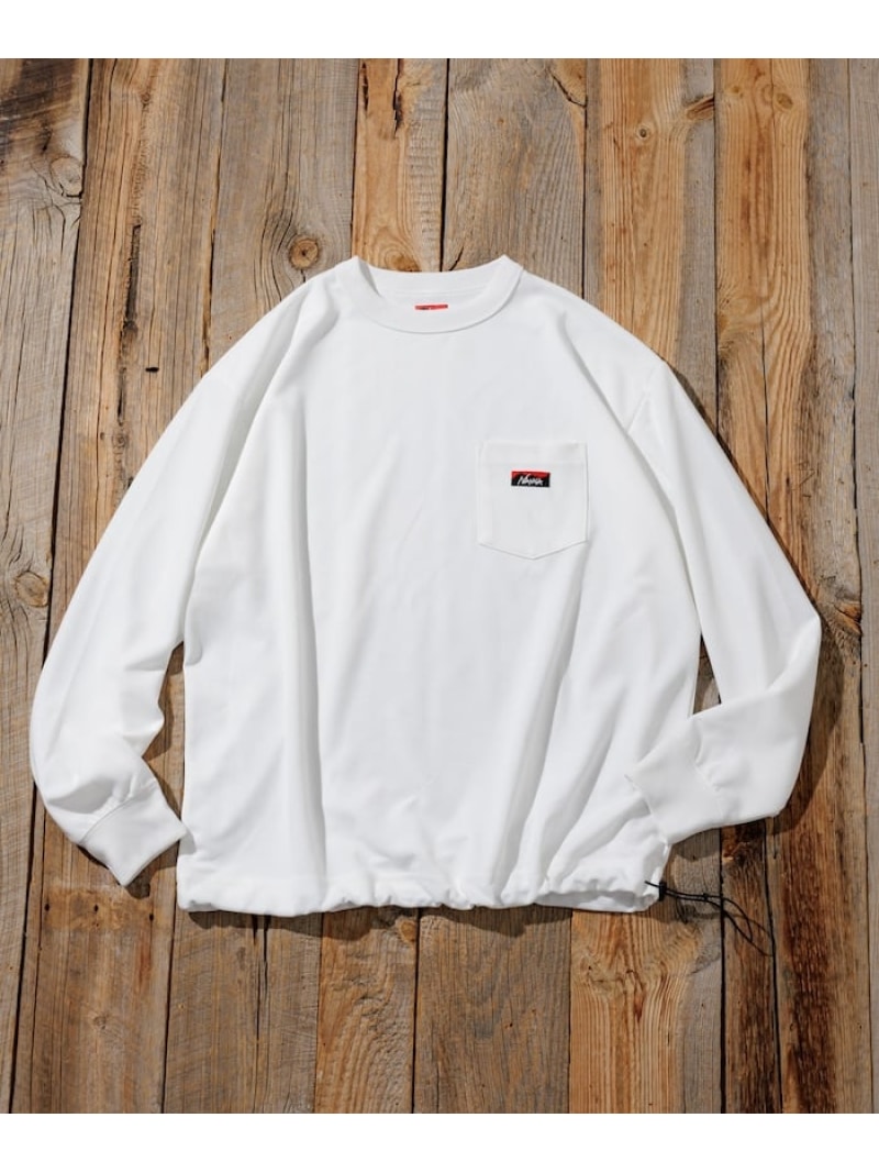 【SALE／15%OFF】NANGA 別注 neo-PRO スピンドル ポケット ロングスリーブTシャツ/日本製/遮熱/UVカット/吸水速乾 25AW フリークスストア トップス カットソー・Tシャツ ブラウン ホワイト グレー ブラック【RBA_E】【送料無料】