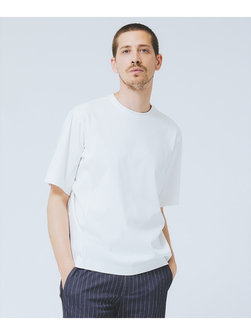 DESIGNWORKS 【接触冷感】クールスムース Tシャツ / アンサンブル対応 デザインワークス トップス カットソー・Tシャツ ネイビー ブラック ホワイト【送料無料】 10,164円