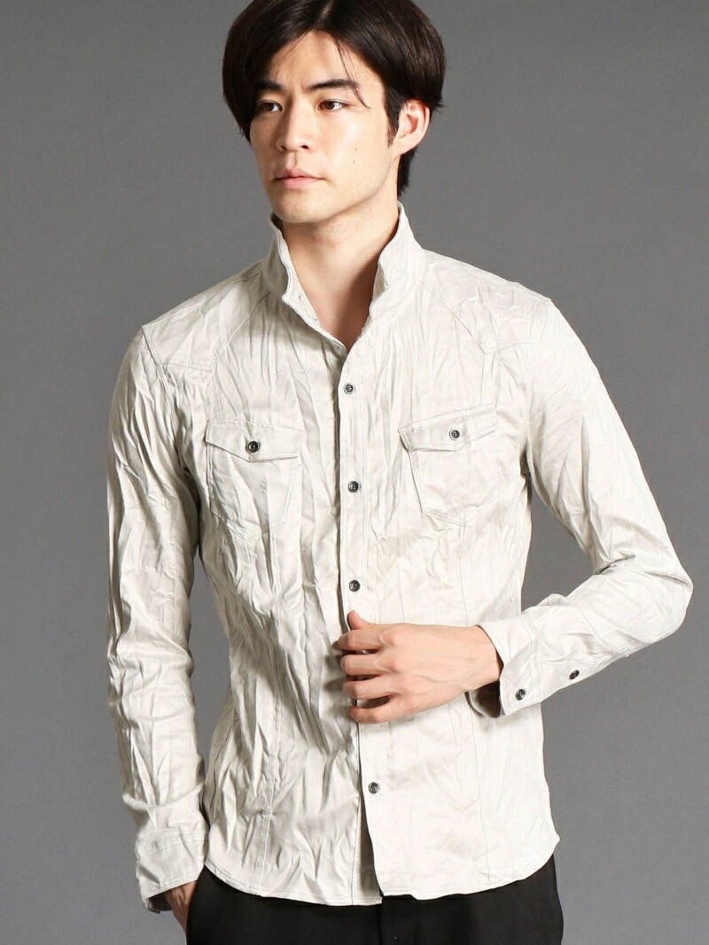 格安人気 Hideaways Nicole ミリタリーシャツ ニコル シャツ ブラウス 長袖シャツ ホワイト レッド ベージュ Rakuten Fashion Men 最適な材料 Gbsports Theapplab Org
