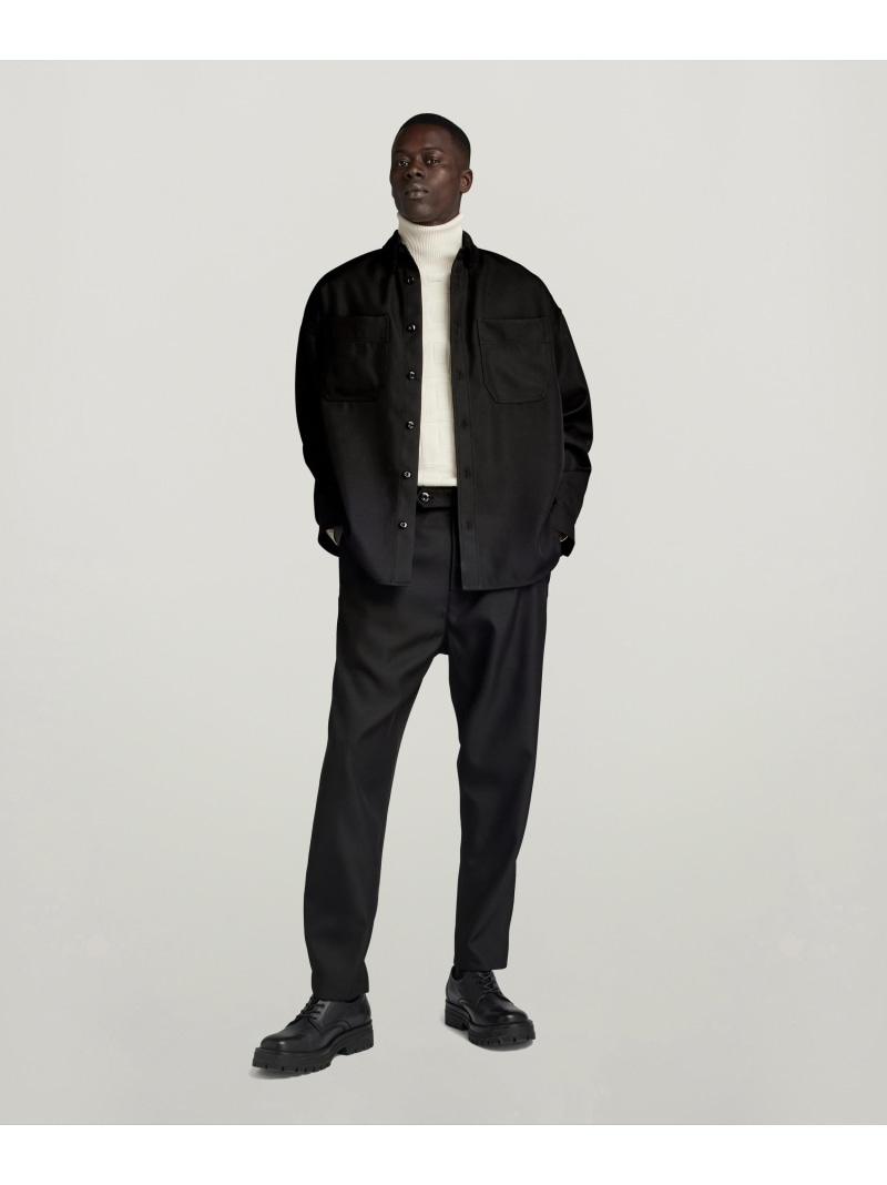 【SALE／40%OFF】G-Star RAW 【堅苦しさ販売店】Holiday Relaxed Chino/リラックスワイドルーズプリーツチノパンツ ジースターロゥ ズボン下 チノズボン下 黒いこと【RBA_E】【貨物輸送無料】