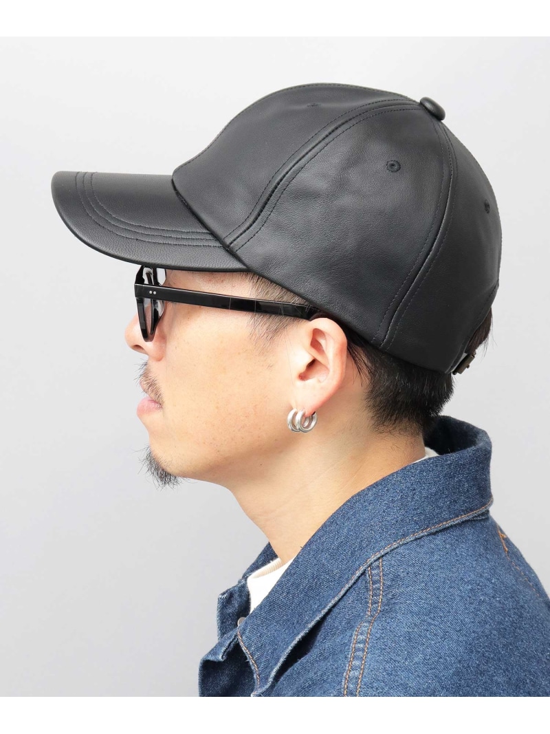 楽天市場】レザー キャップ 帽子 メンズ 本革 羊革 ベースボール