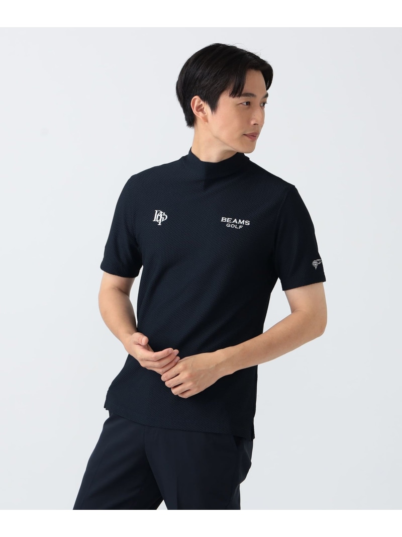 BEAMS GOLF PURPLE LABEL ＜MEN＞ PURPLE LABEL / スフィダンテ プラスリッチ モックネックシャツ ビームス ゴルフ トップス カットソー・Tシャツ ベージュ レッド ネイビー【送料無料】