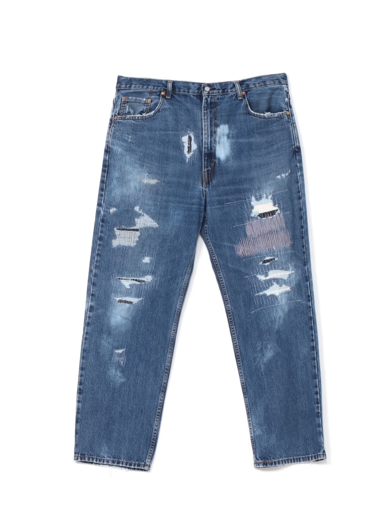 【SALE／30%OFF】DISCOVERED DAMAGE REPAIR PANTS ディスカバード パンツ ジーンズ・デニムパンツ ブルー【RBA_E】【送料無料】