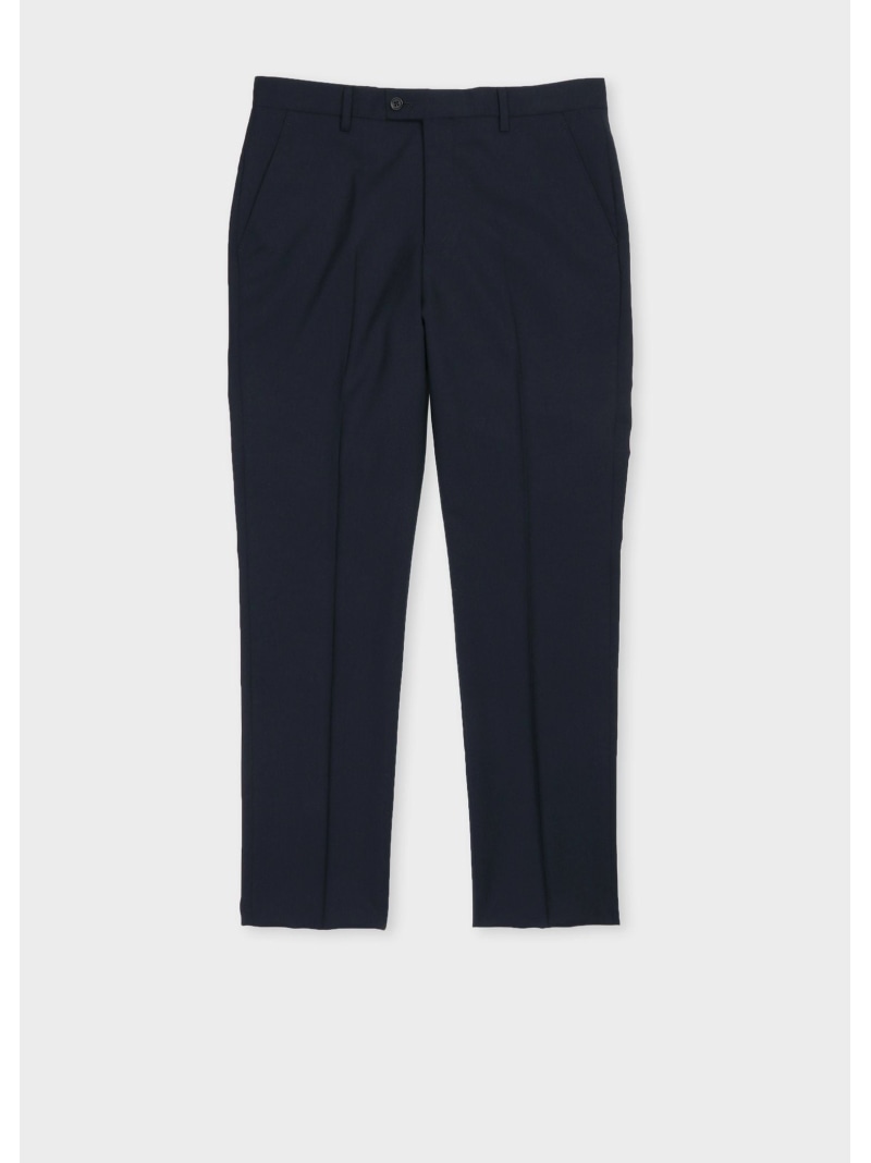 Paul Smith ウール テーパード トラウザーズ ポール・スミス パンツ スラックス・ドレスパンツ グレー ネイビー【送料無料】