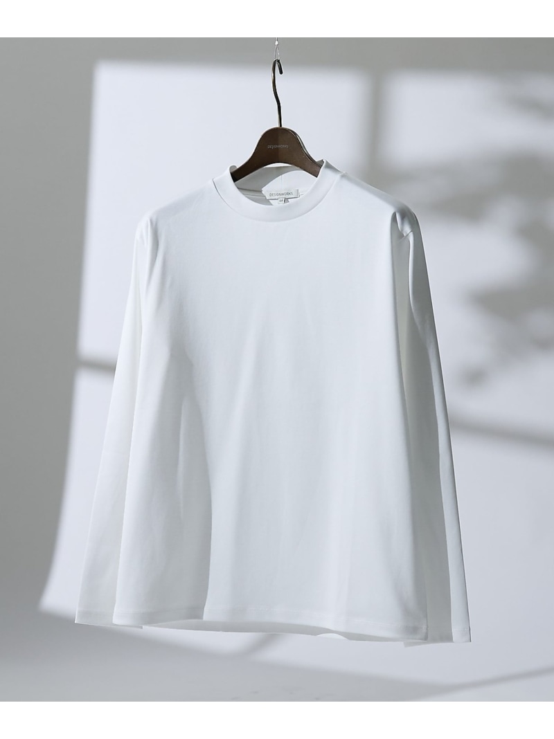 DESIGNWORKS 【ITADAKI】 ハイバック 長袖 Tシャツ デザインワークス トップス カットソー・Tシャツ ホワイト ブラック【送料無料】