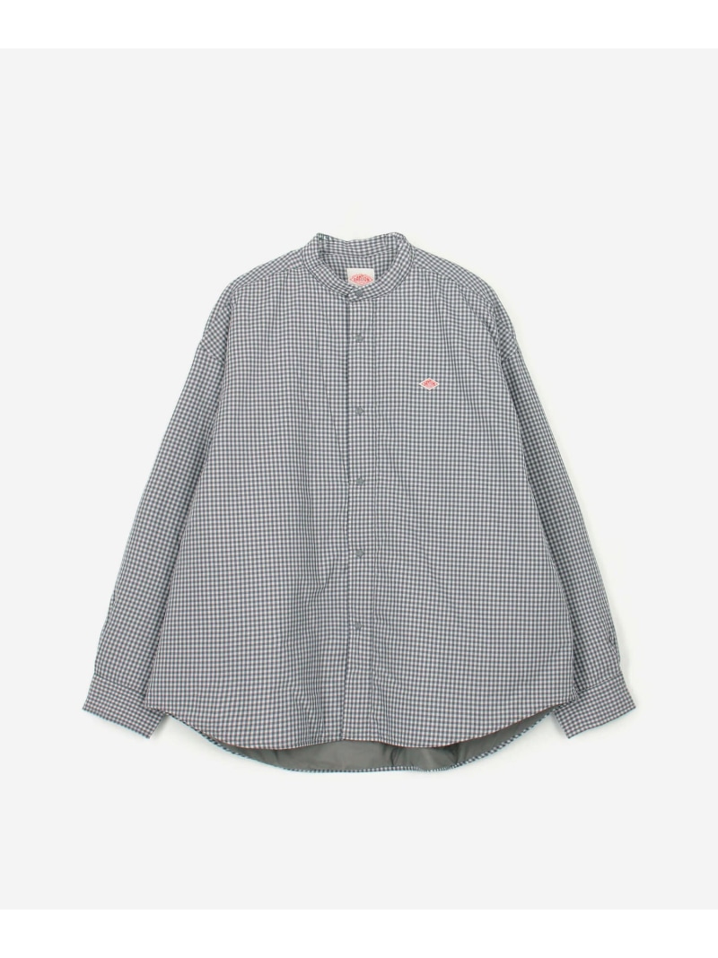 Bshop DANTON ｜ タイプライター 中綿シャツジャケット CHECK MEN ビショップ ジャケット・アウター その他のジャケット・アウター ブラック ブルー【送料無料】