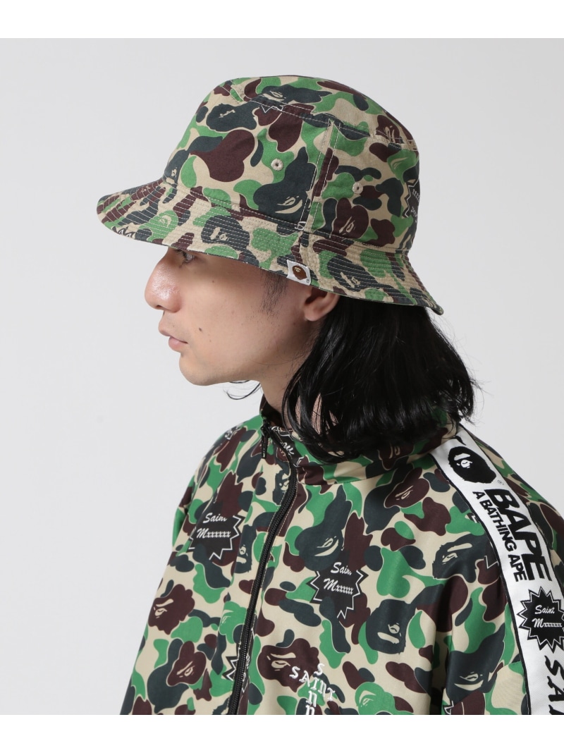 ROYAL FLASH SAINT MICHAEL/セントマイケル×ア・ベイシング・エイプ/BUCKET HAT ロイヤルフラッシュ 帽子 その他の帽子 グリーン【送料無料】
