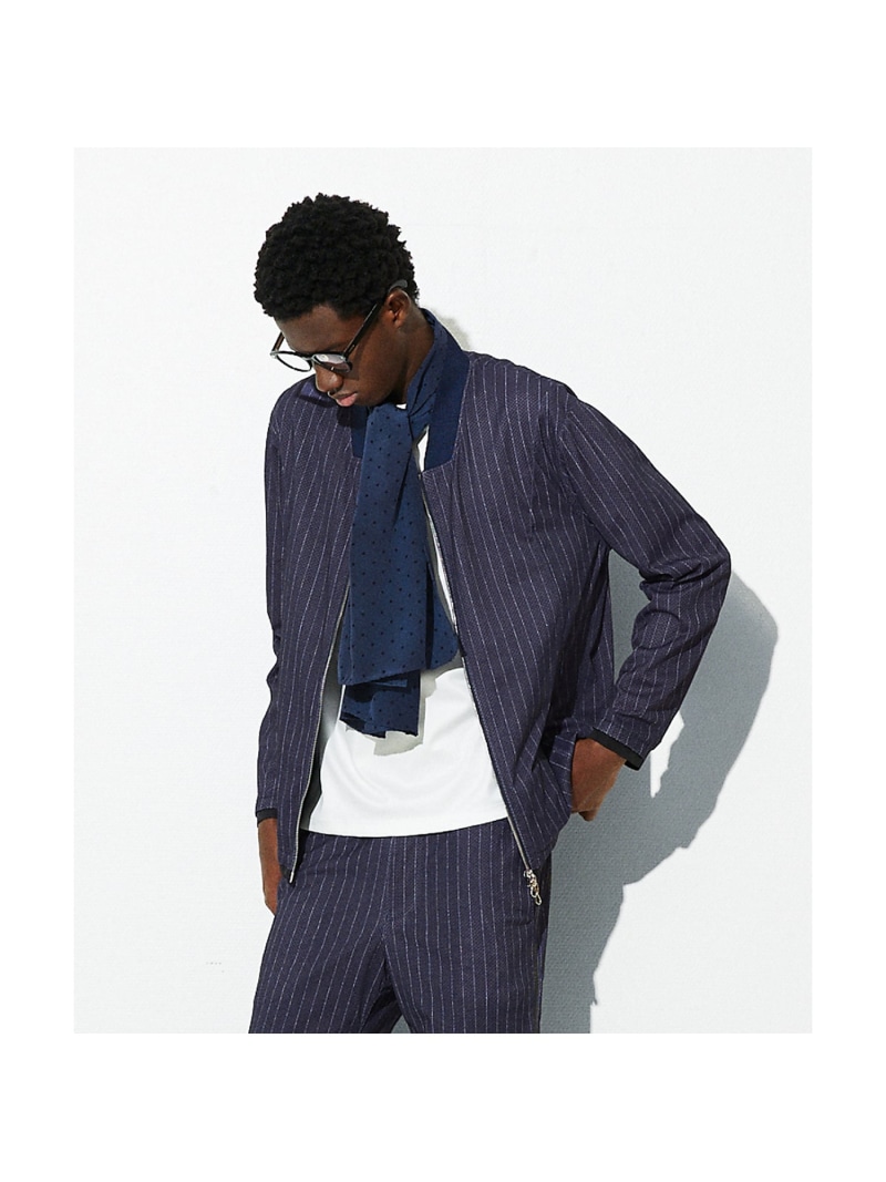 【SALE／50%OFF】DESIGNWORKS 【セットアップ対応】ナイロン トリコットメッシュ アクティブブルゾン / ウォッ デザインワークス ジャケット・アウター ブルゾン・ジャンパー ブラック グレー【RBA_E】【送料無料】