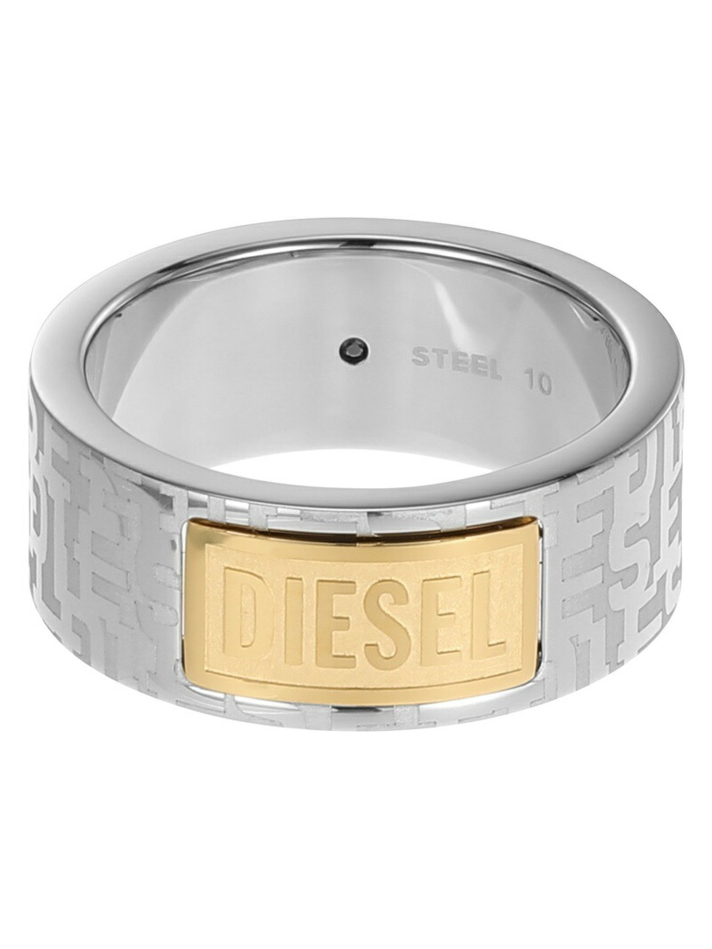 【SALE／10%OFF】DIESEL ディーゼル 付属物 メンズ 指環 ツートーン DX1427931 ウォッチステーションインターナショナル 付属物・ウォッチ 輪っか・指環 しろがね色【RBA_E】【貨物輸送無料】 メンズジュエリー・アクセサリー-ジュエリー・アクセサリー