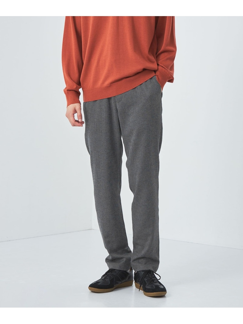 【SALE／60%OFF】UNITED ARROWS green label relaxing ウォッシャブル フラノ ヘリンボーン ナロー ユーティリティパンツ イージーパンツ -ストレッチ- ユナイテッドアローズ アウトレット パンツ その他のパンツ ネイビー グレー【RBA_E】【送料無料】
