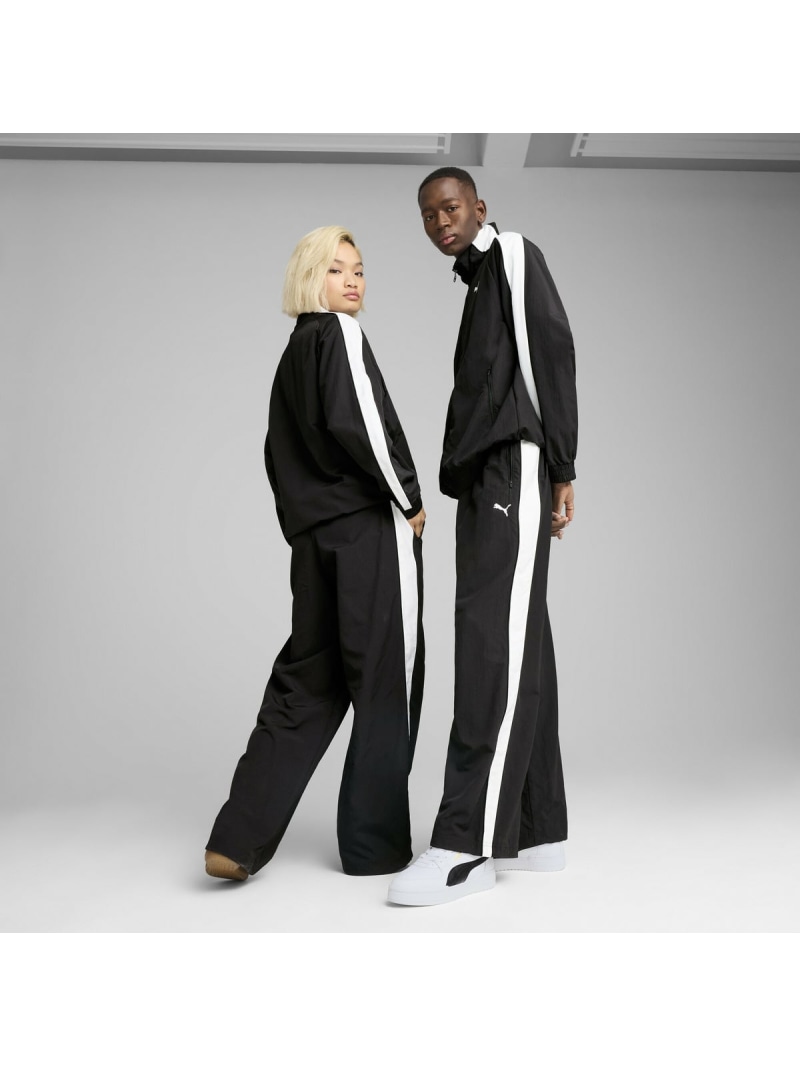 PUMA ユニセックス T7 オーバーサイズド トラック パンツ T7 Oversized Track Pants プーマ パンツ その他のパンツ ブラック【送料無料】