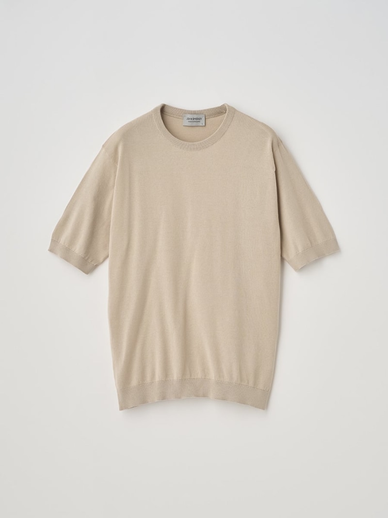 【SALE／20%OFF】JOHN SMEDLEY 半袖綿織物編み物プルオーバー ｜ KIELL ｜ 30G MODERN FIT ジョンスメドレー トップス 編み物【RBA_E】【貨物輸送無料】