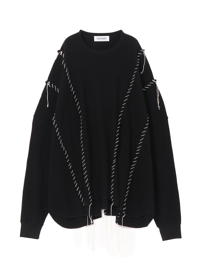 【SALE/30%OFF】DISCOVERED LOOPING WAFFLE CUTSEWN ディスカバード トップス カットソー・Tシャツ ベージュ ブラック【RBA_E】【送料無料】| Fashion Men