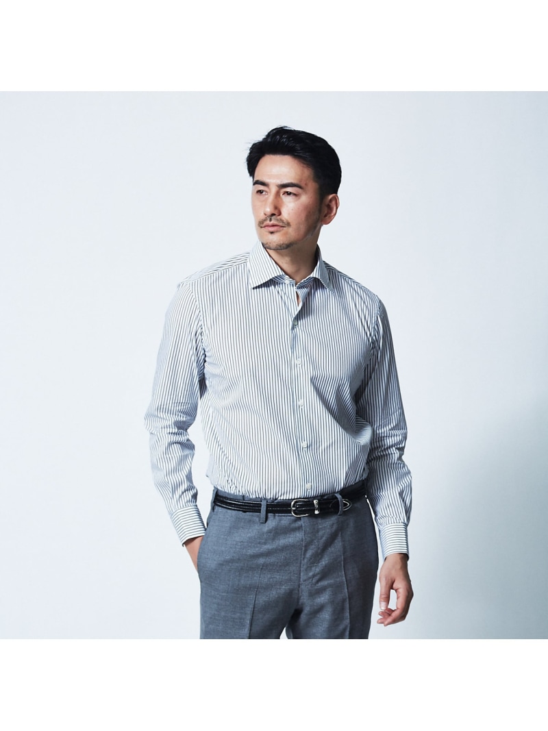 DESIGNWORKS SOKTAS ドビーストライプシャツ デザインワークス トップス シャツ・ブラウス ホワイト【送料無料】｜ Fashion Men