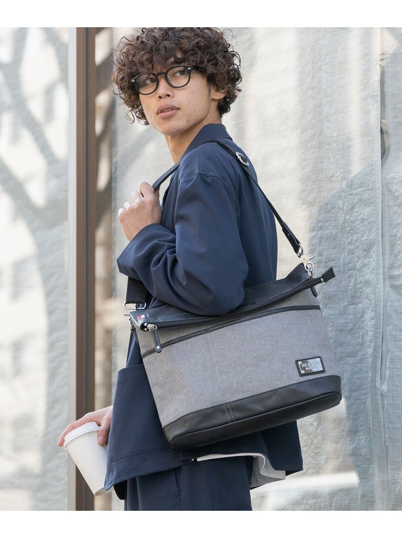 Beams Heart Beams Heart 一巻き極致 肩部鞄 ビームス 胸 バッグ バッグその他 ベージュ ネイビー 送料無料 Beams Heart メンズ バッグ ビームス ハート Giroveloce It