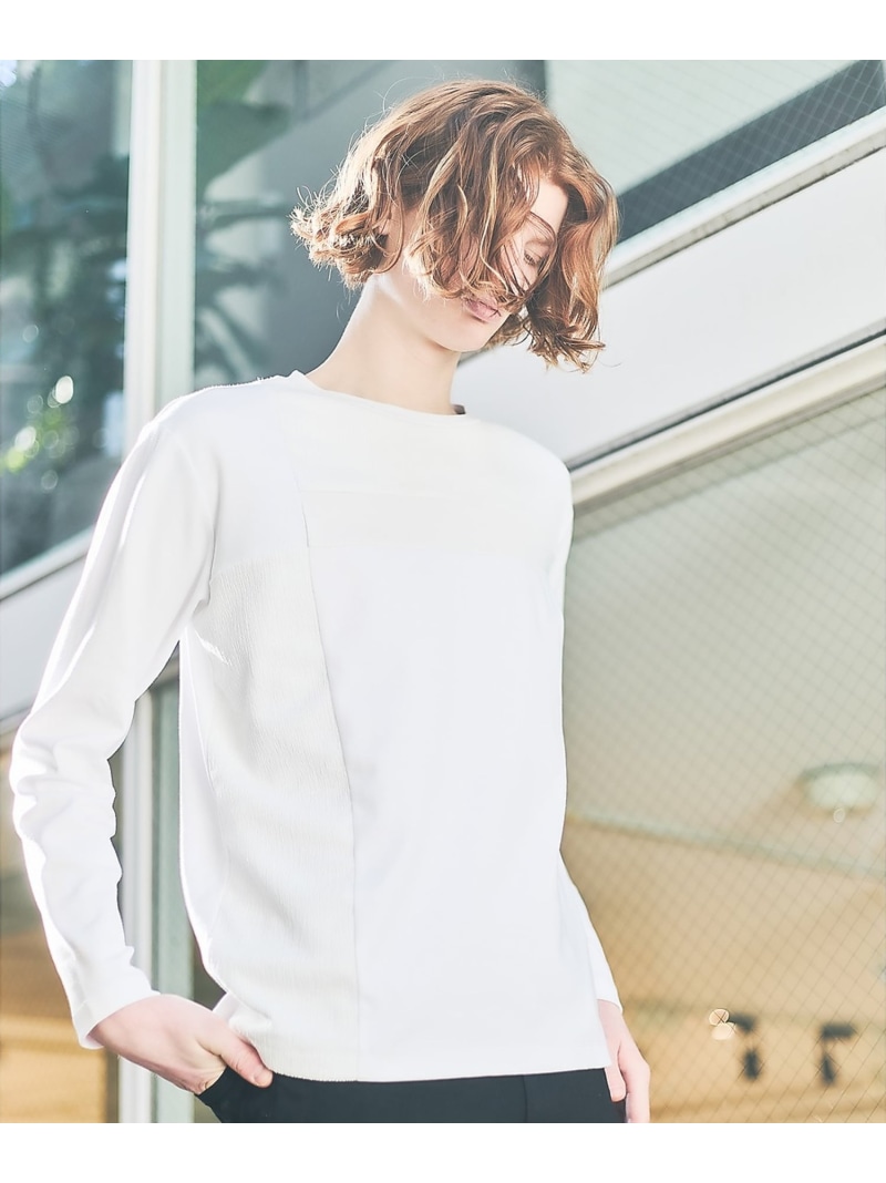 5351POUR LES HOMMES 【3素材コンビ】コンビネーション 長袖 Tシャツ ゴーサンゴーイチプールオム トップス カットソー・Tシャツ グレー ホワイト ブラック【送料無料】｜ Fashion Men 10,439円