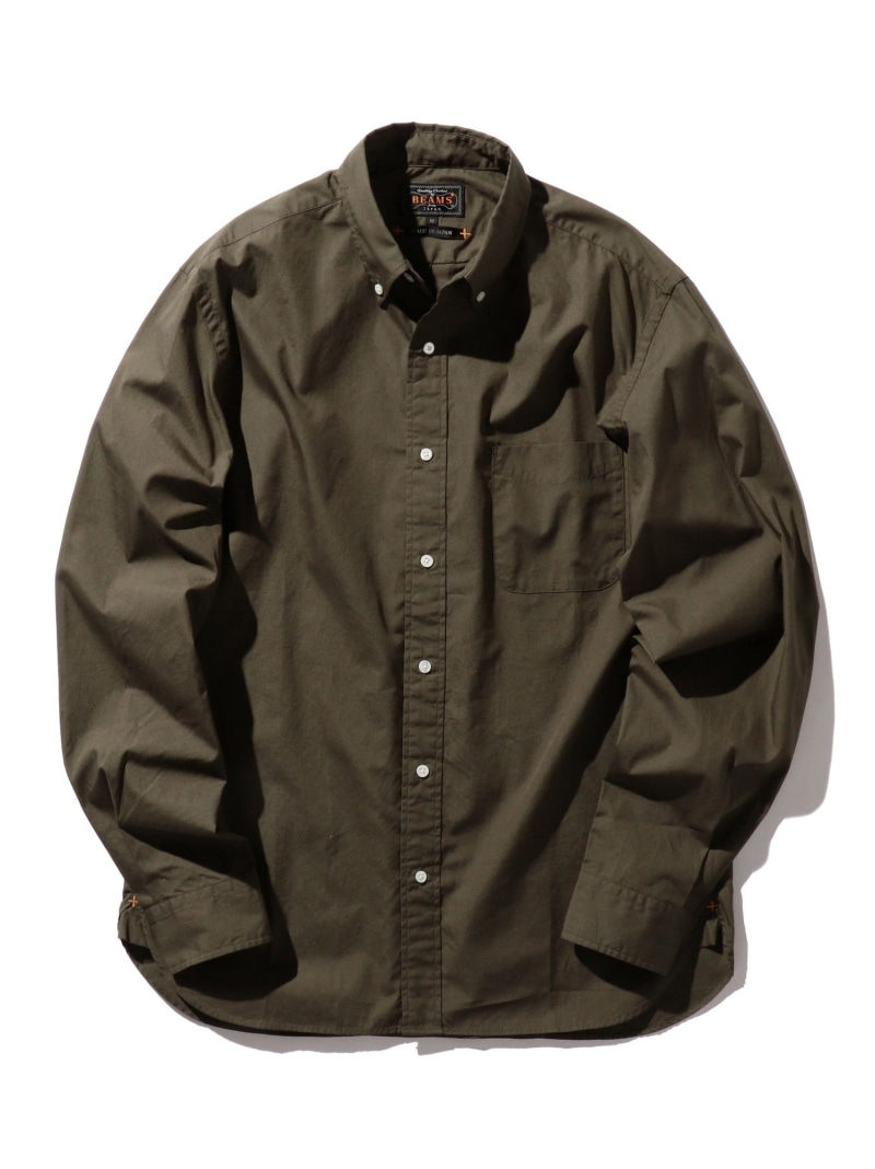 BEAMS PLUS B.D. Color Broad ビームス メン トップス シャツ・ブラウス ネイビー グリーン ホワイト【送料無料】
