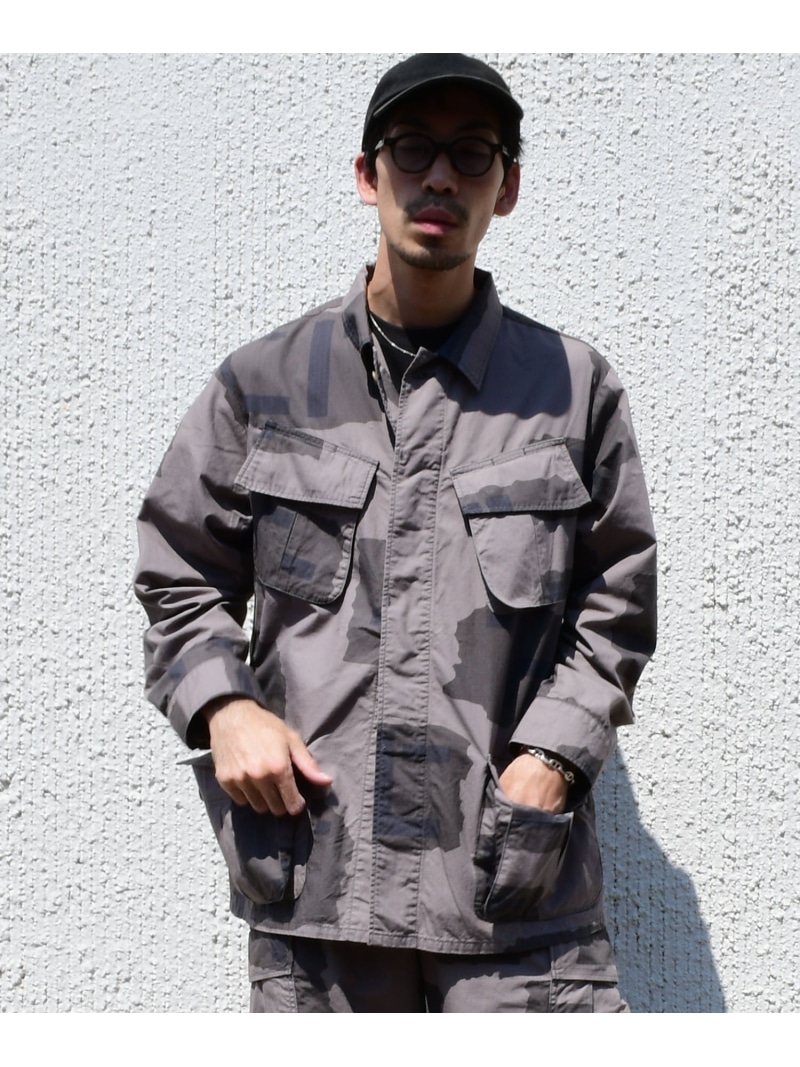 【SALE／40%OFF】Johnbull Private labo 【Sewing Chop O'alls】COMBAT TROPICAL JACKET ジョンブルプライベートラボ ジャケット・アウター ミリタリージャケット グレー【RBA_E】【送料無料】