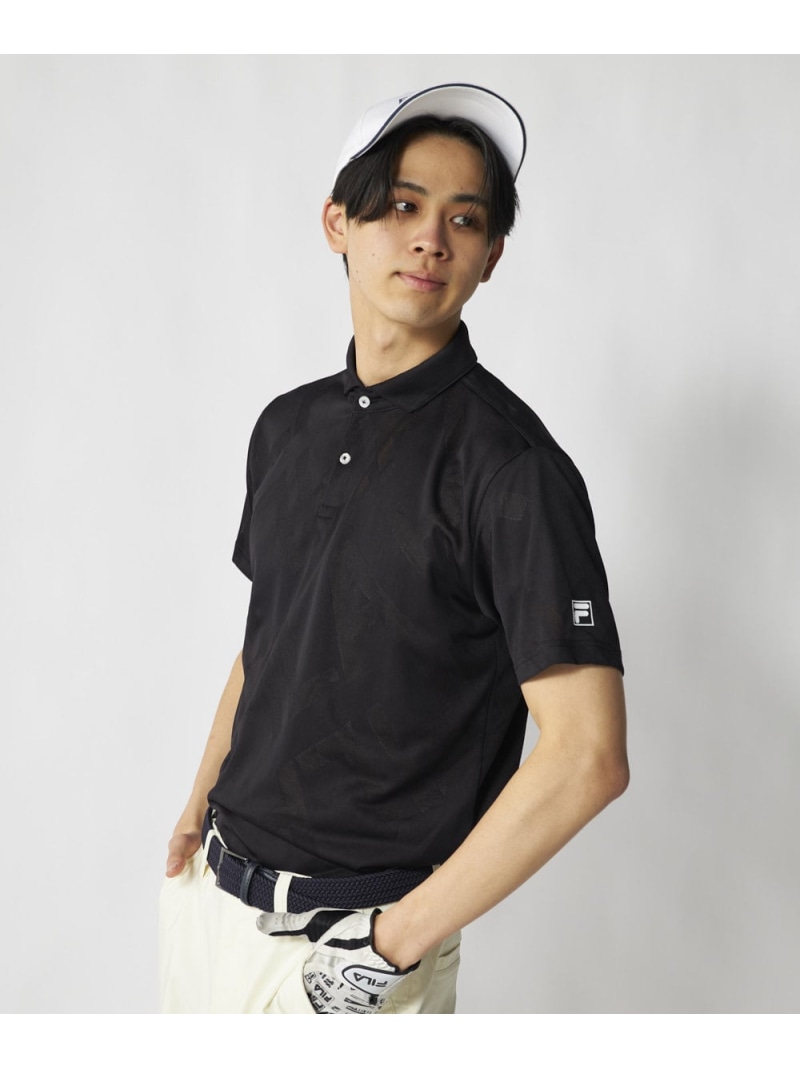FILA GOLF FILA GOLF/(M)半袖シャツ フィラゴルフ マリクレール トップス ポロシャツ ブラック ホワイト オレンジ【送料無料】