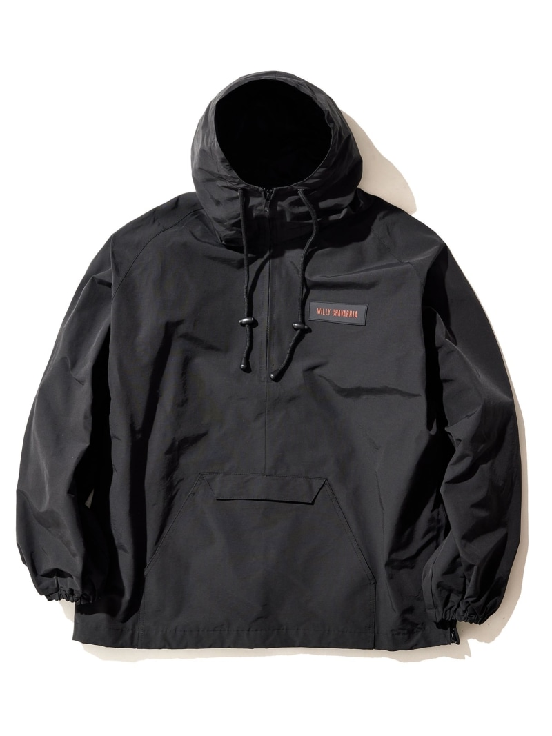【SALE／30%OFF】WILLY CHAVARRIA ZIP ANORAK ウィリーチャバリア ジャケット・アウター マウンテンパーカー ブラック【RBA_E】【送料無料】