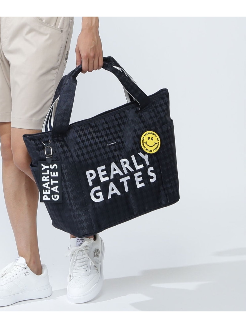 PEARLY GATES - パーリーゲイツ　ロゴ総柄　エコバック　手提げ、リュック  フック付き PEARLY GATES - パーリーゲイツ ロゴ総柄 エコバック 手提げ