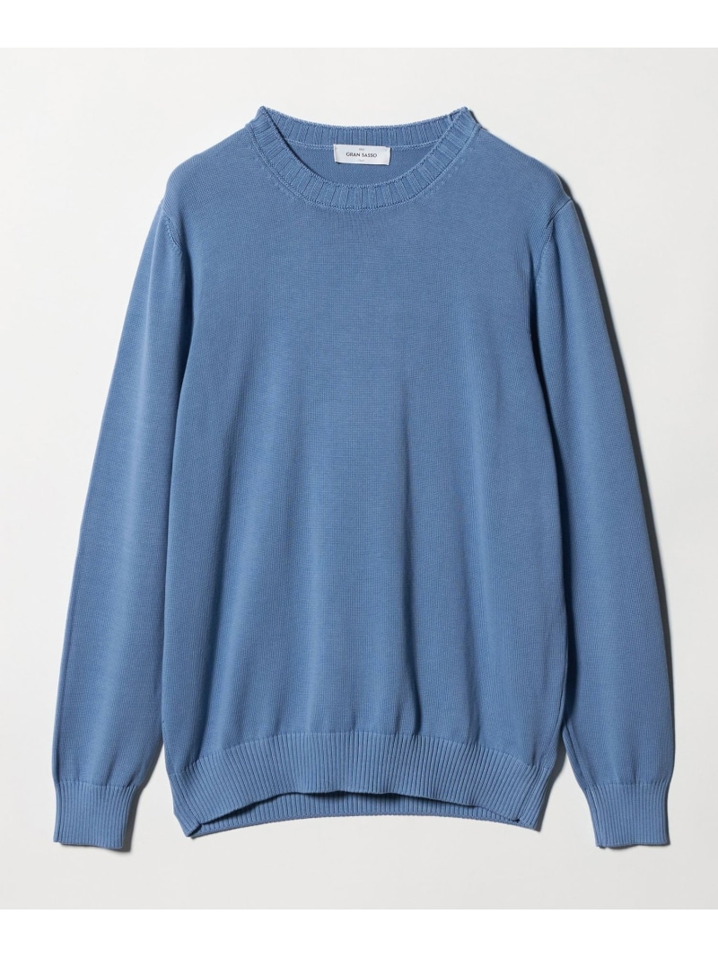 UNITED ARROWS ＜Gran Sasso＞8ゲージ 労働者の一団のど頚 編み物 ユナイテッドアローズ トップス 編み物 白いこと 赤銅色【貨物輸送無料】