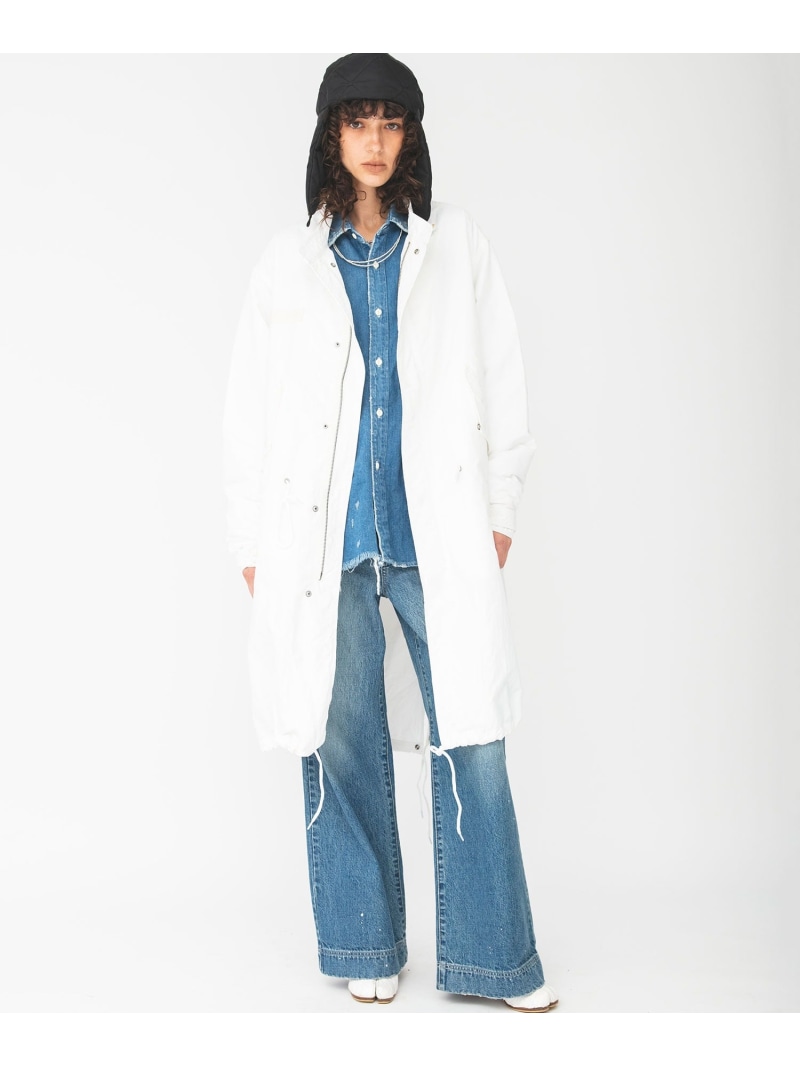 【SALE／30%OFF】Johnbull Private labo M-65モッズコート ジョンブルプライベートラボ ジャケット・アウター モッズコート ホワイト グリーン【RBA_E】【送料無料】