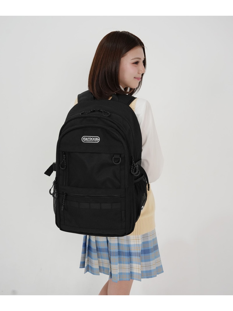 OUTDOOR PRODUCTS 【OUTDOOR PRODUCTS】32L デイパック ロ単語 御徒面子 背嚢・うしろ側風呂敷き包み 黒いこと サクラ色 青色【貨物輸送無料】