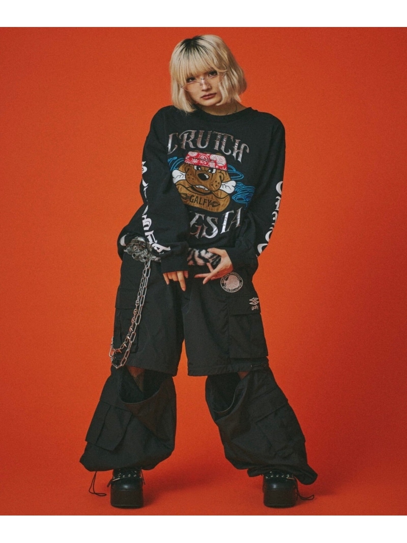 GALFY 【GALFY】チカーノがるTEE ネバーマインドザエックスユー／チカシツプラス トップス カットソー・Tシャツ ホワイト ブラック【送料無料】 7,762円