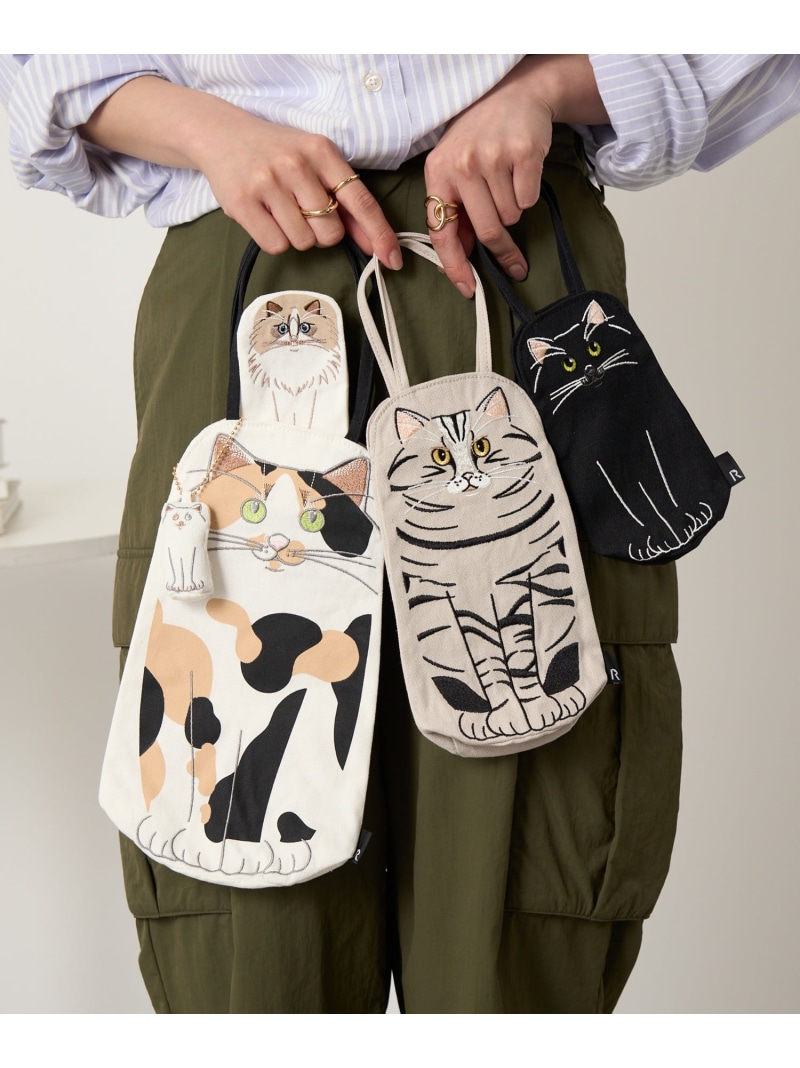 ROOTOTE ROOTOTE/トートバッグ ポーチ ネコリョーシカ 猫 セットアップセブン バッグ トートバッグ【送料無料】