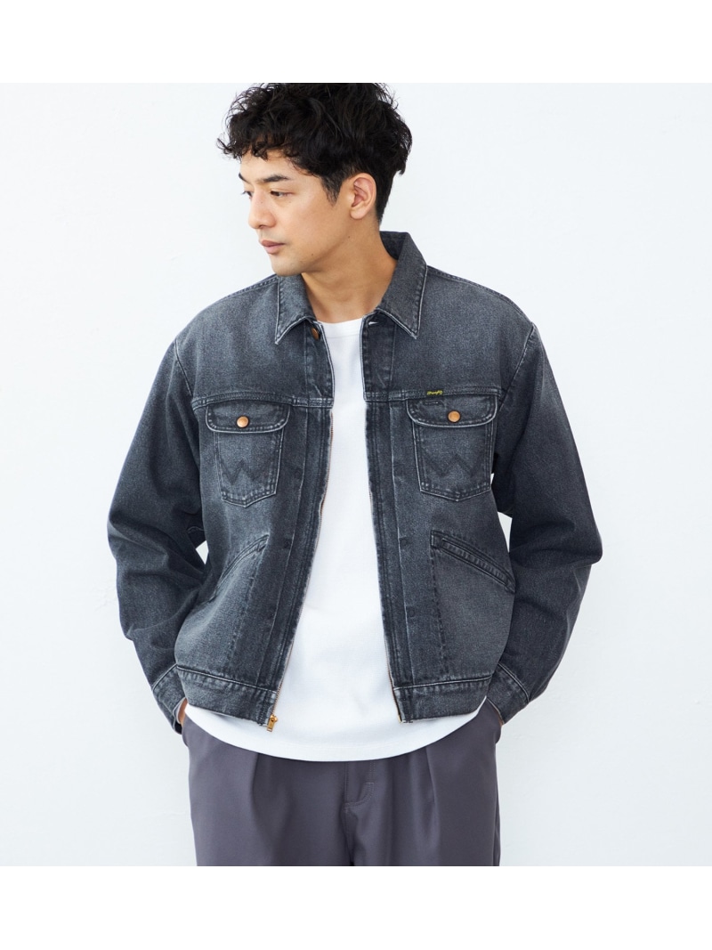 Wrangler Wrangler 【US ORIGINAL】24MJZ デニムジャケット エドウインオンラインモール ジャケット・アウター デニムジャケット ブラック【送料無料】