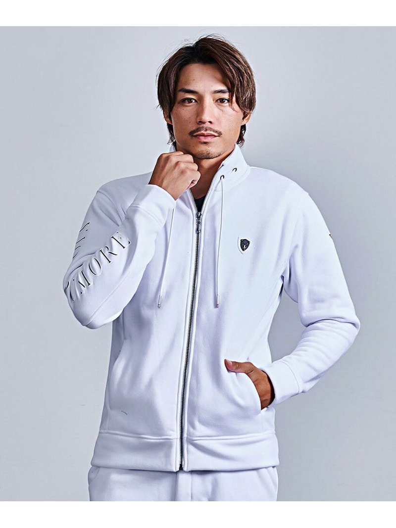 VIOLA VIOLA フリース起毛スピンドルZIPJKT シルバーバレット ジャケット・アウター ブルゾン・ジャンパー ブラック ホワイト【送料無料】| Fashion Men