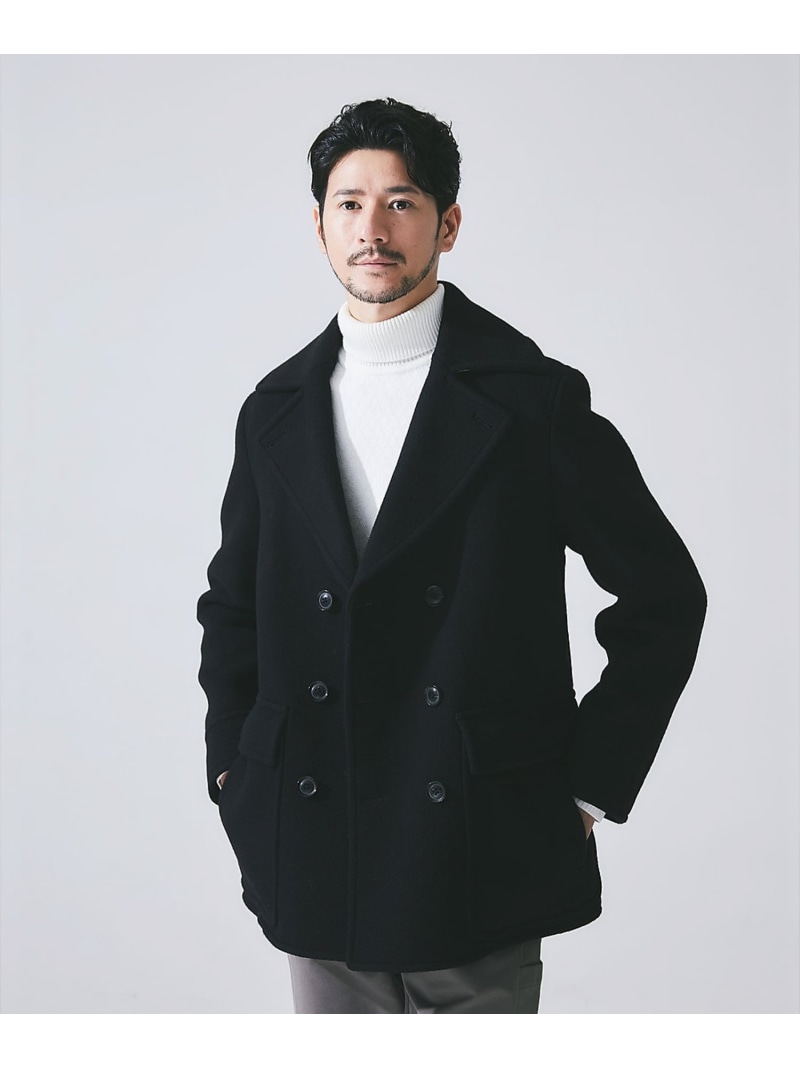 【SALE／30%OFF】5351POUR LES HOMMES BELLANDI社 ピーコート ゴーサンゴーイチプールオム ジャケット・アウター ピーコート 黒いこと カーキ緑であること【RBA_E】【貨物輸送無料】